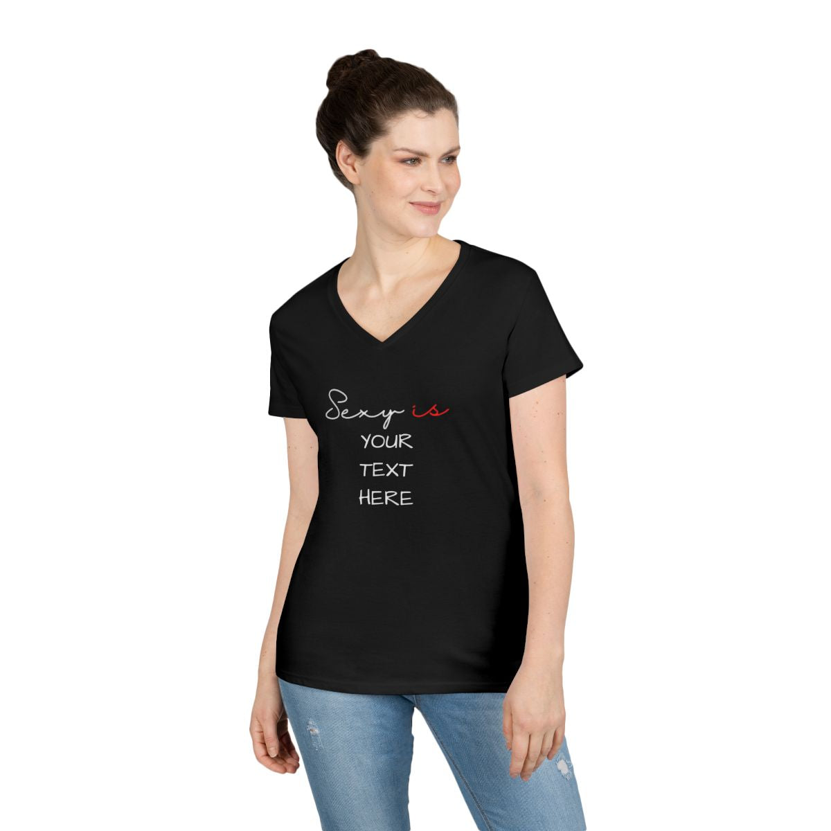 ladies' v-neck t-shirt