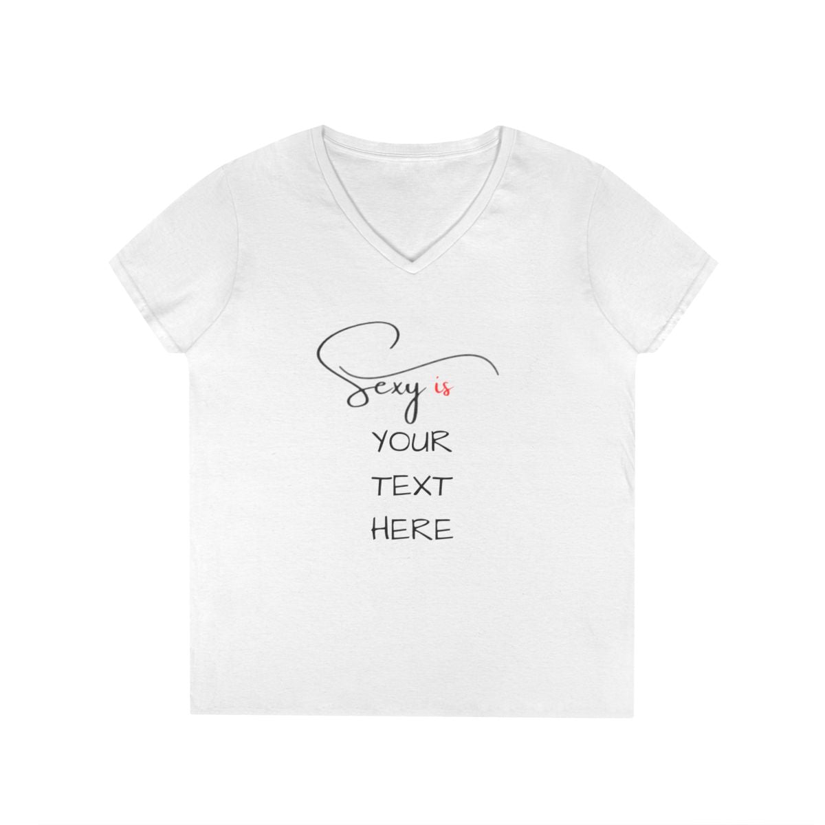 ladies' v-neck t-shirt