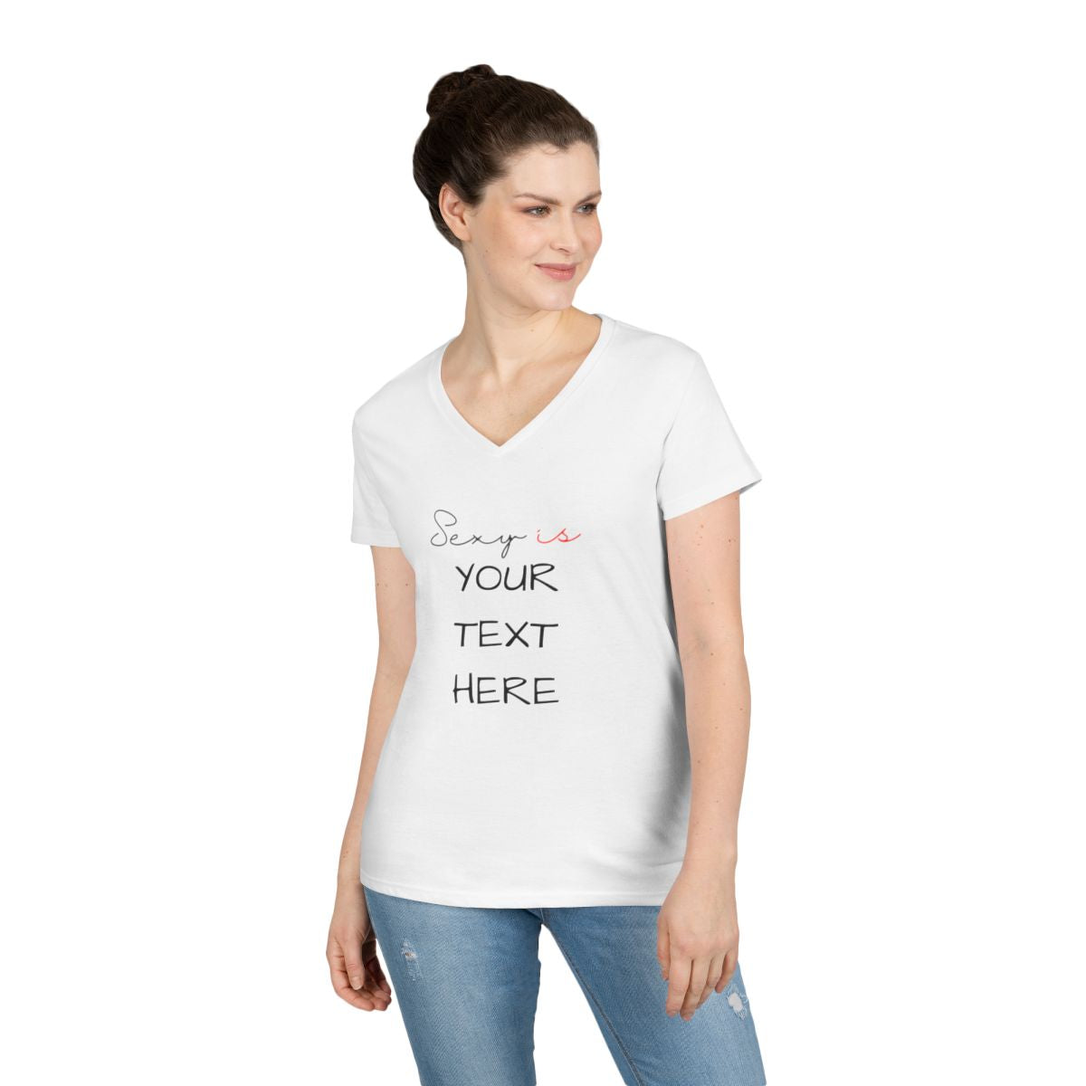 ladies' v-neck t-shirt