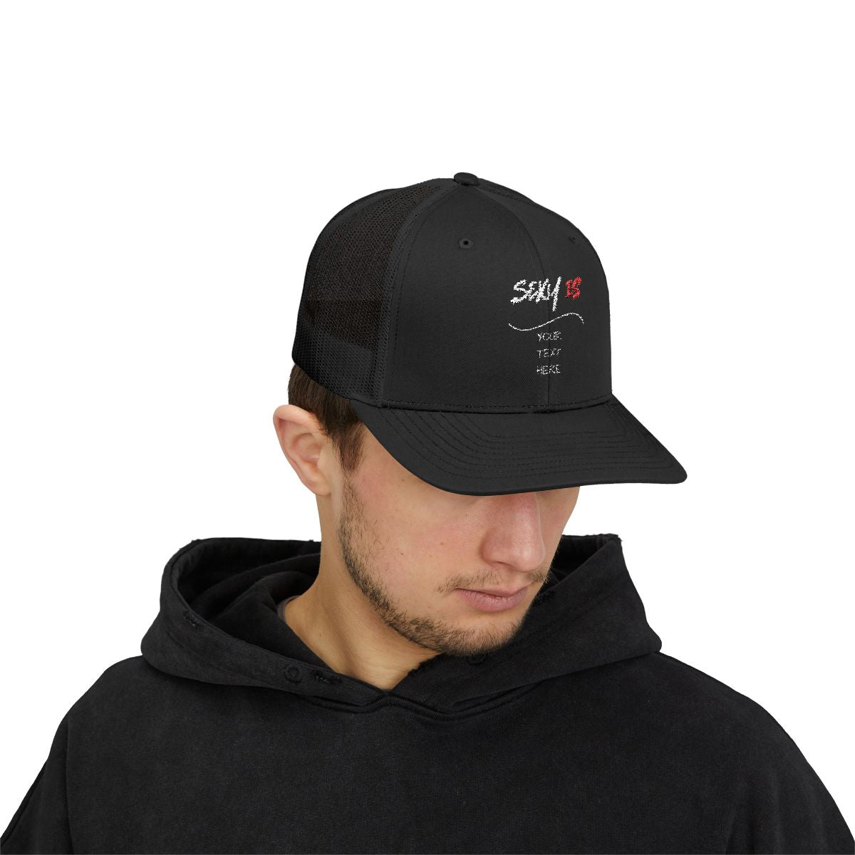 men's snapback trucker cap