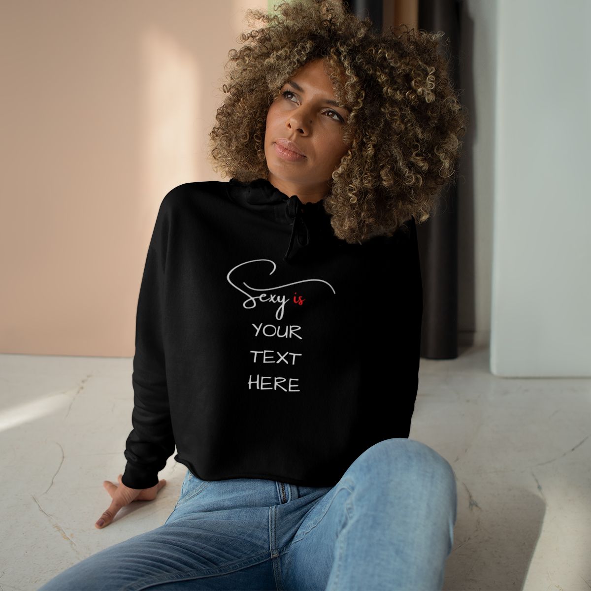 crop hoodie