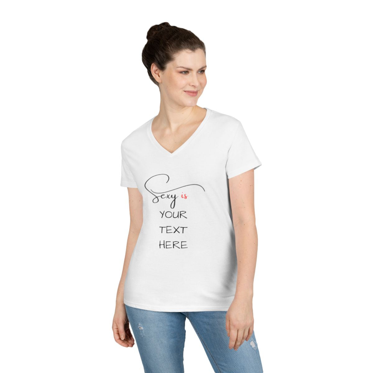 ladies' v-neck t-shirt