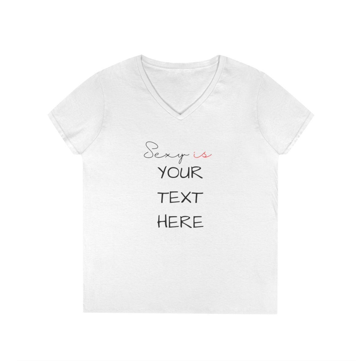 ladies' v-neck t-shirt