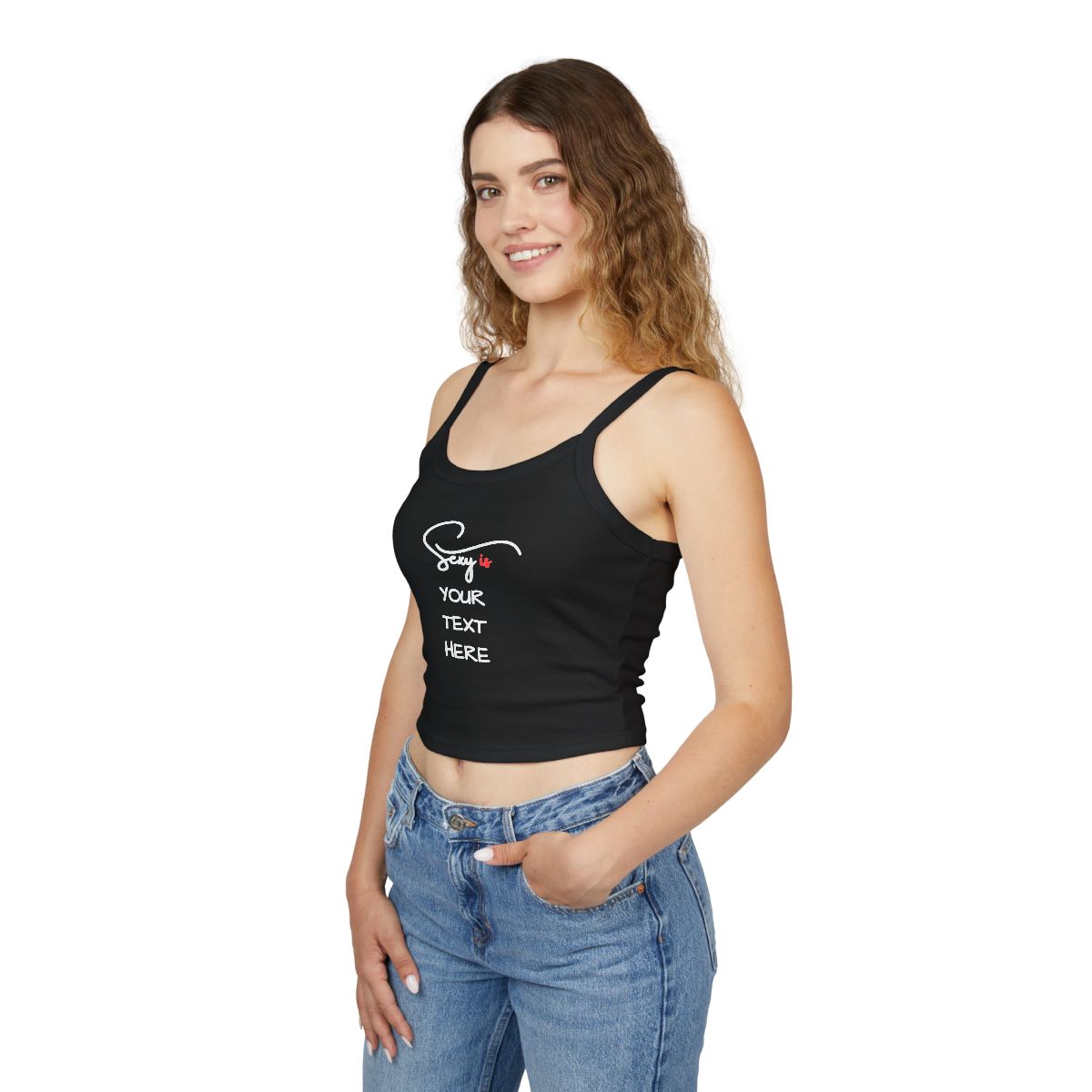 women's spaghetti strap tank top