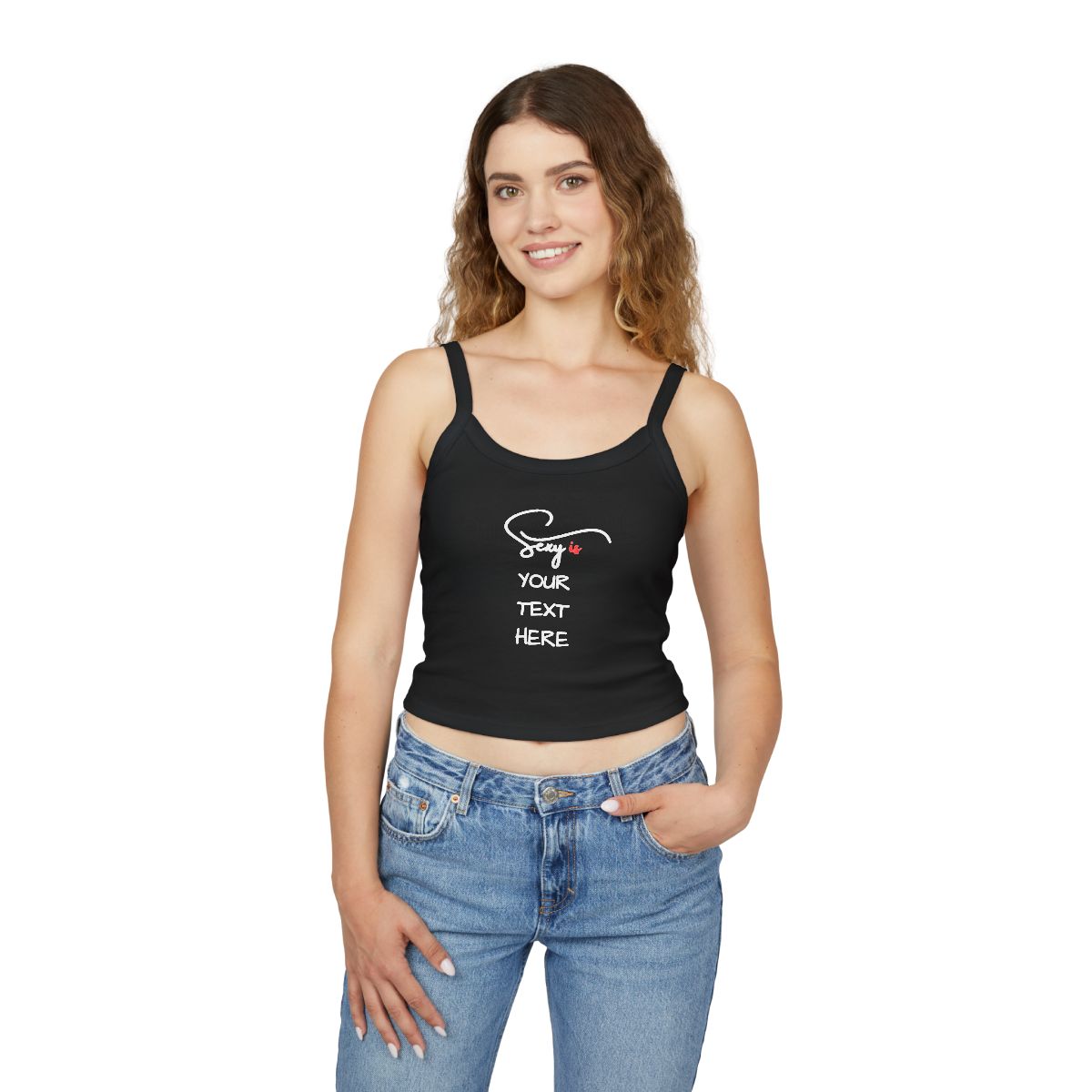 women's spaghetti strap tank top