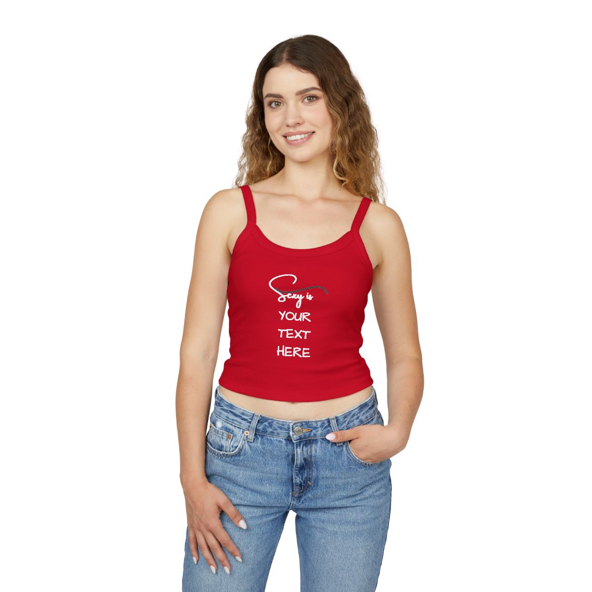women's spaghetti strap tank top