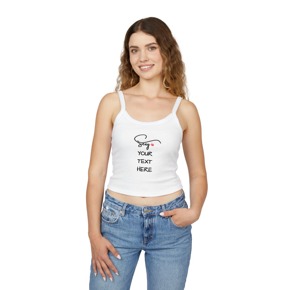 women's spaghetti strap tank top